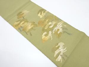 抽象樹木模様織り出し袋帯